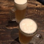 ジャンクコーヒー - 生ビール 500→17〜23時は200円(税込)