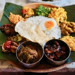 Specialスリランカプレート（（1350円）+ゆでたま（50円））+8％