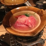 山中温泉　花紫 - 台物　和牛ロース肉のみぞれ鍋