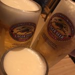 にくの助 - 生キリンラガー 450円。