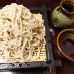 楽々亭 - もりそば大盛り1200円