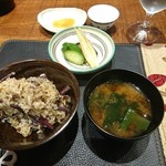 傳 - (2018年4月　訪問)食事全景。