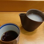 浅草じゅうろく - 蕎麦湯。