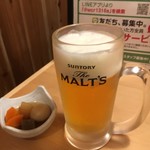 寿司居酒屋 や台ずし - 生はイイ！お通しもきた