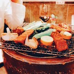 炭火焼肉 弁慶 - 炭火が良い風味付け‼︎