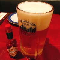 ニコラス 新橋店 - 大ジョッキ タバスコが小さく見える！