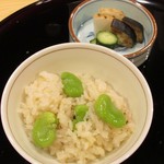 日本料理かわもと - 空豆ご飯