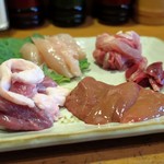 やきとり 正や - 丹波地鶏４種と京鴨の造盛り