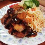 Kateiryouri Ei - 家庭料理永のとんかつ、肩ロースでした（11:04）