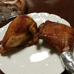 鳥一 - 大山鶏のむね肉、もも焼きです