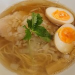 麺屋もろ - 白醤油煮干ラーメン＋味玉