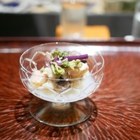 日本料理 晴山 - 先付け ハマグリ 白アスパラ