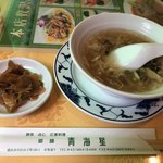 青海星 - スープとザーサイ