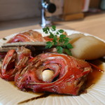 日本橋 粋 - 金目鯛かぶと煮アップ