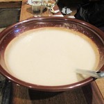 柳家 - 麦ご飯 の 滑らかに擦られた とろろ。　　　　　2018.04.21