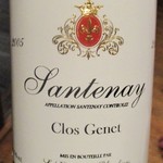 柳家 - Santenay Clos Genet 2005（サントネイ　ブルゴーニュワイン）。　　　　　2018.04.21