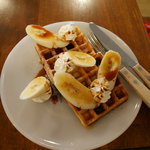 チョコバナナワッフル