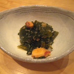 蕎麦 案山子 - 蛸とめんたいワカメの酢の物