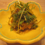 蕎麦 案山子 - 鰊と南瓜のサラダ仕立て