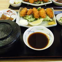 草庵 - カキフライ定食