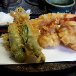 蕎麦喰い処 利めい庵 - サクサク天ぷら