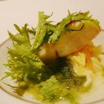 酒の宿 玉城屋 - ヒラメのソテー　青さのりのソース