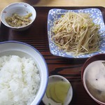 山崎食堂 - 大鰐もやし定食