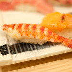 赤坂 すし 秀 - おまかせ10貫握り 1296円 の車海老