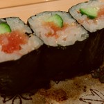 鮨おおね田 - タラコキュウリ巻き