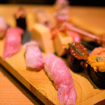 梅丘寿司の美登利 赤坂店 - 板さんおまかせにぎり 3024円 の握り12貫、巻き物、玉子つまみ