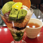 茶カフェ 上辻園 - 抹茶パフェ