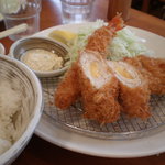 すずや - ミックスフライ定食