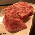 御料理 寺沢 - 前沢牛のロース A-5