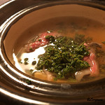 御料理 寺沢 - 前沢牛の花山椒鍋