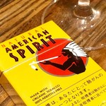 イタリアンバール ミーオ - こんなタバコもあるんだ。『オーガニックなので、普通のやつより長く楽しめるのよ』と解説してくれたが、タバコの知識がない私には、どう解釈していいか分からなかった。