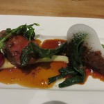 函館大沼 鶴雅リゾート エプイ - 北海道産牛フィレのポワレと牛ホホ肉のブレゼ