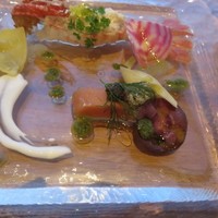 函館大沼 鶴雅リゾート エプイ - ボタン海老と噴火湾産鮭のプレッセ