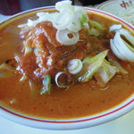 蒙古タンメン中本 - つけ五目には冷味餡がのっています(*^^)v