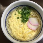 門家 - 卵とじうどん  450円