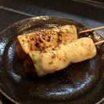 和鶏屋 - H.30.3.25.夜 つくねチーズ(タレ) @180円×2本