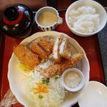 Katsu Masa - ミックスフライ定食・１，５９８円