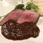 時の宿 すみれ - 外もものロースト　シャリアピンソース