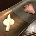 時の宿 すみれ - とも三角のすみれ漬焼き