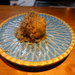 明道町中国菜 一星 - カニクリームコロッケ、サマートリュフ、マンゴーソース