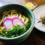 まんりょう - かけうどん（小）と卵のおでん