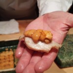 鮨 一幸 - うにとあわび