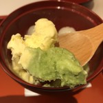 玉澤総本店 - アイスと一緒に食べると最高のコンビネーション