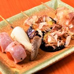 Sumibiyakitori Tsuru To Kuma - 野菜串4種