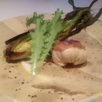 リストランテKubotsu - 朝倉古処鶏　季節の野菜と共に（2018.4）