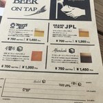 カフェ ラ・ボエム - ビアメニュー